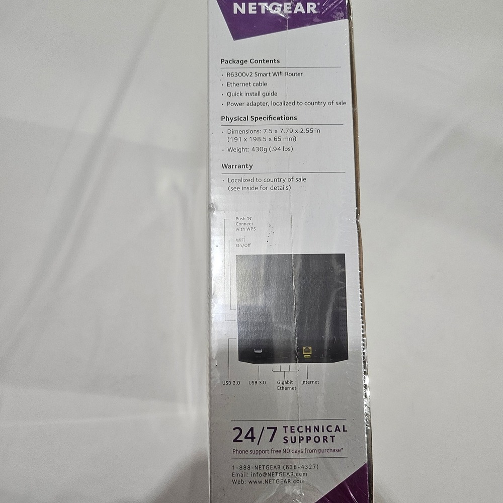 Netgear R6300 Smart WiFi Router AC1750 Dual Band Gigabit Model R6300-100NAS NEW - Picture 4 of 5